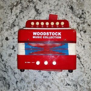 Woodstock Music Collection Red Accordion for Kids